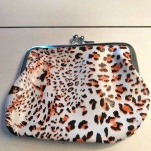 3/$5 Tiger Print Kiss Lock Coin Purse
